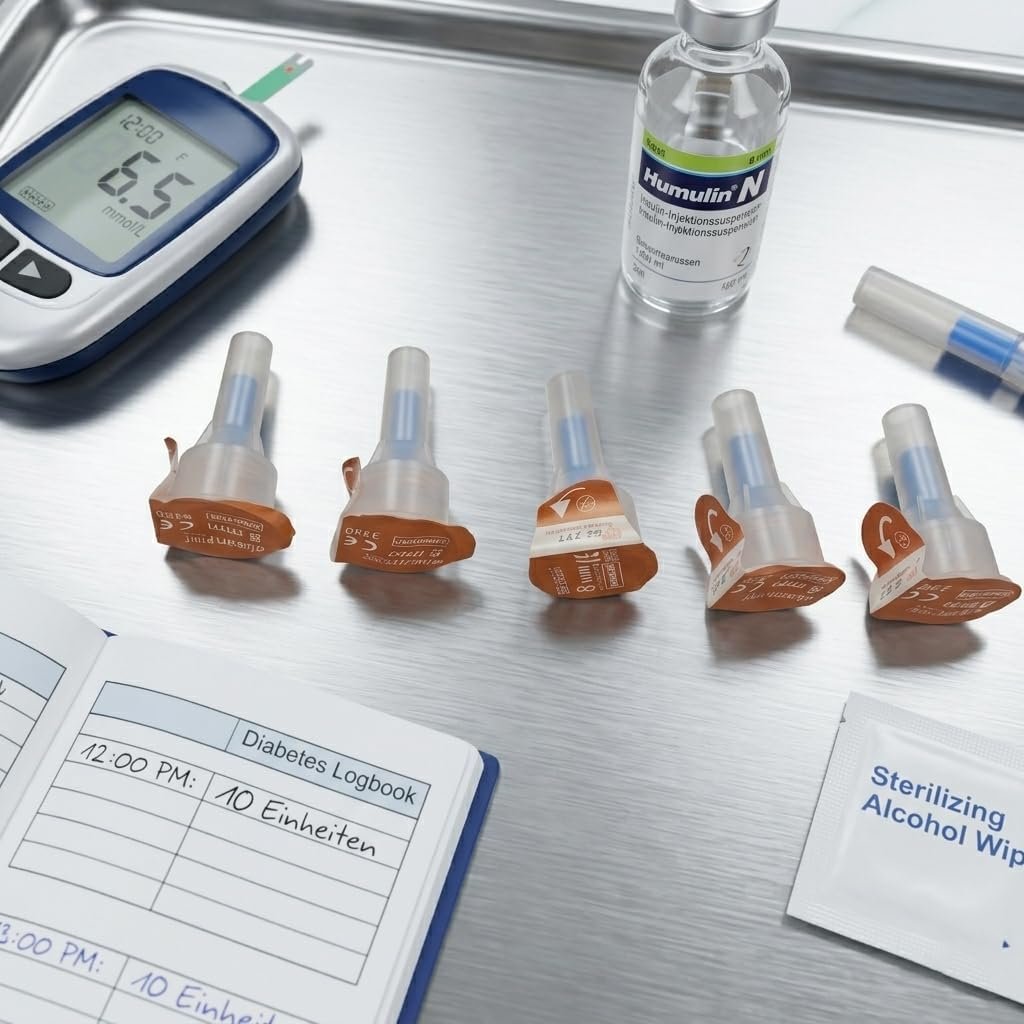 GensuPen2 Insulin Injection Pen Set with 5 Needles and Cartridge