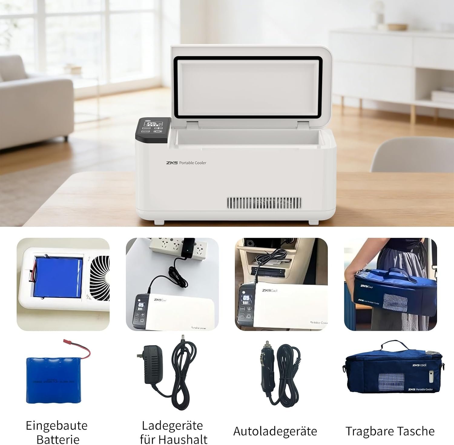 Portable Insulin Cooler Box, Intelligent Electric Mini Fridge for Travel