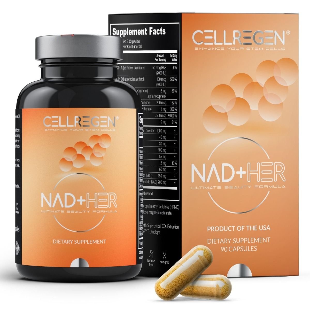 CellRegen NAD+ HER (NAD Capsules for Women) peptide product - PeptideHaus Europe