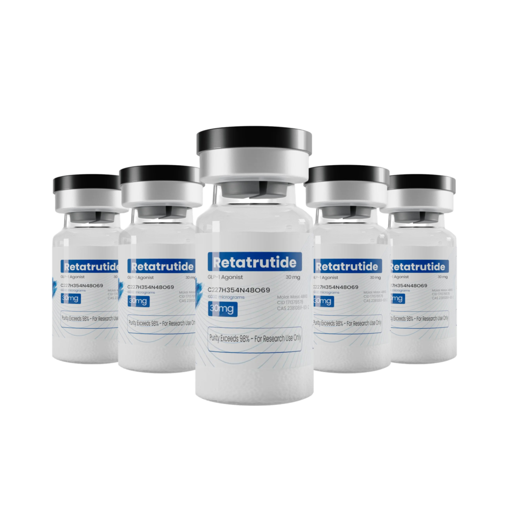 retatrutide 150mg bundle 5 vials research peptide kits4less scaled 1.png peptide product image - PeptideHaus